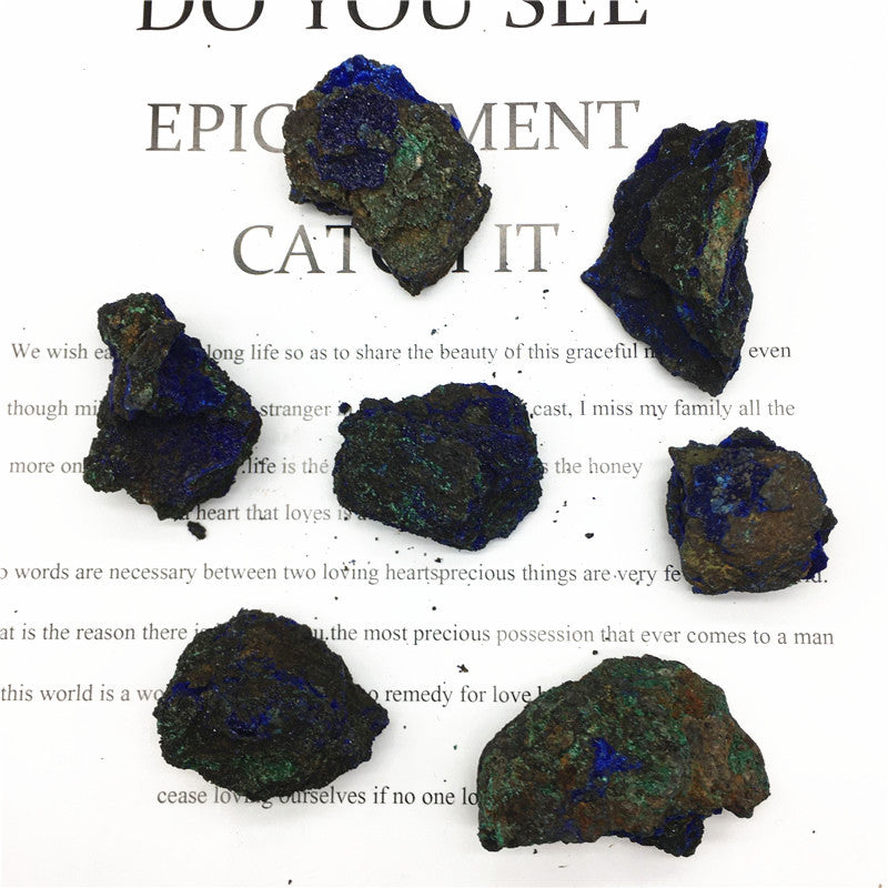 Natural crystal azurite