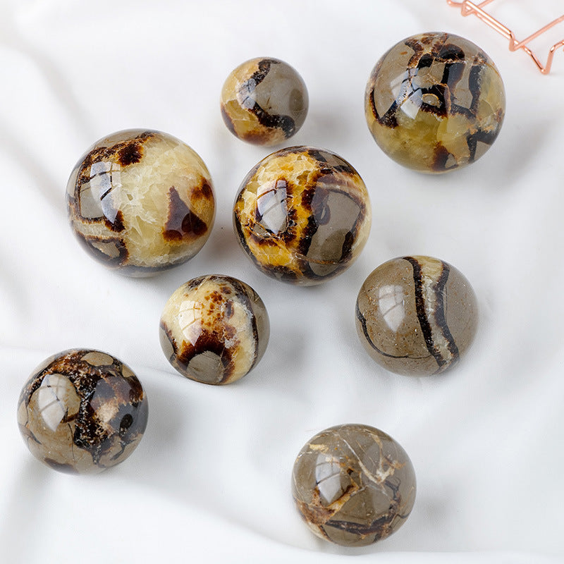 Natural tortoise stone spherical ornament mineral crystal jewelry