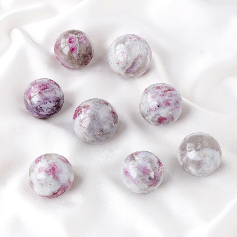 Natural crystal powder tourmaline ball