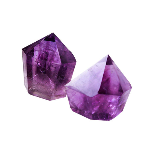 Natural Brazilian amethyst single pointed column