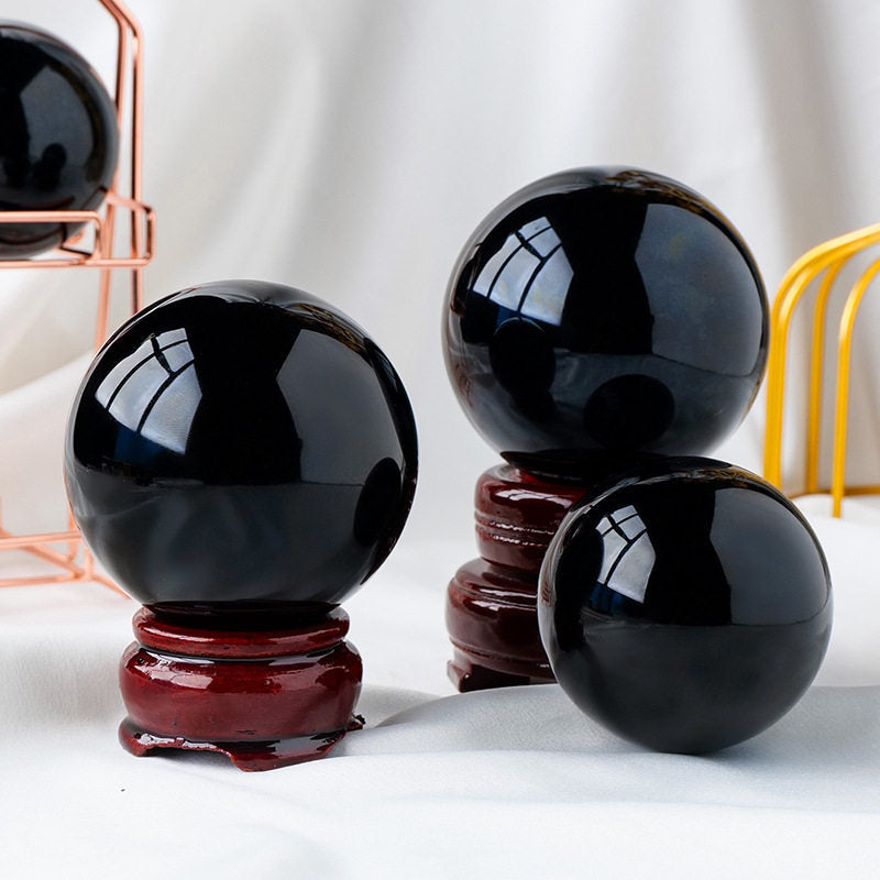 Obsidian crystal ball