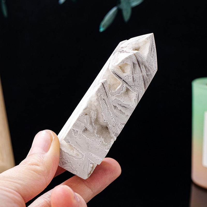 Mexico agate cave crystal column