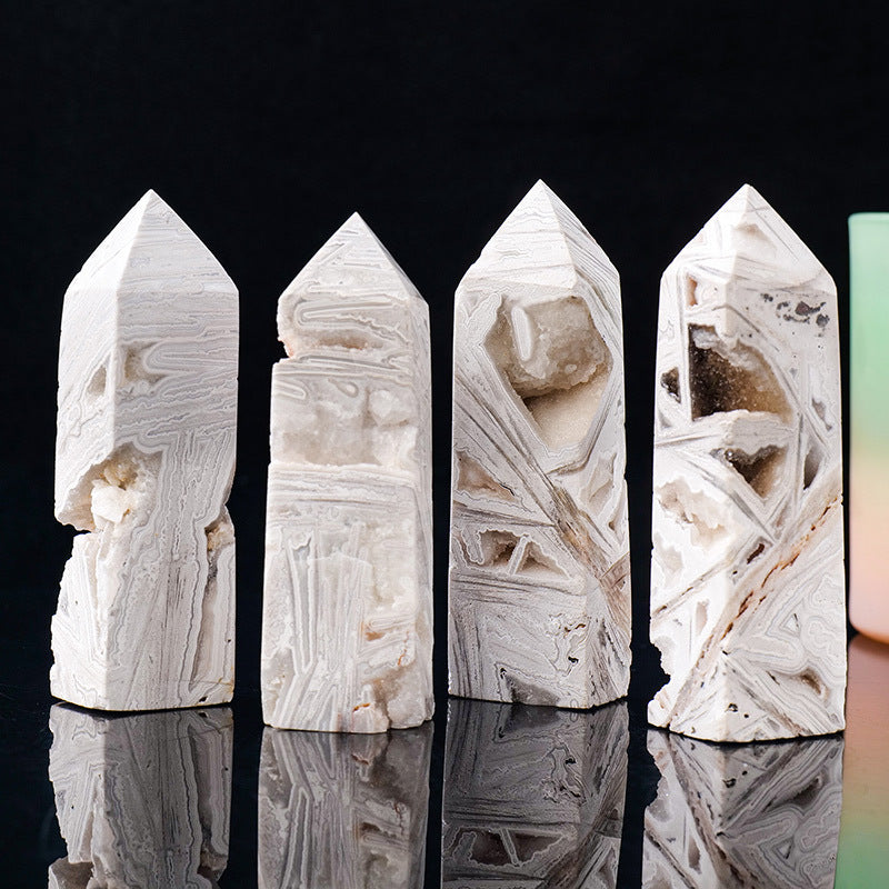 Mexico agate cave crystal column