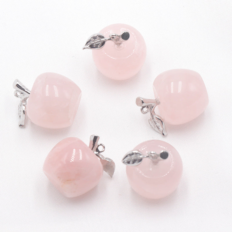 Natural Crystal  Apple Pendant Christmas Eve Christmas Gift