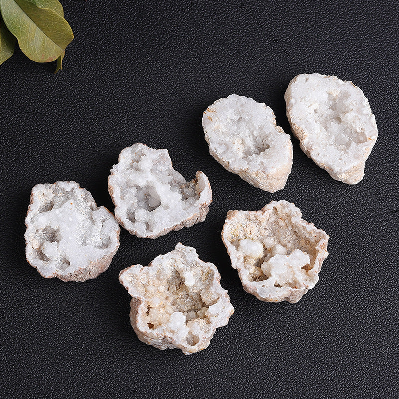 Natural  crystal cave agate geode