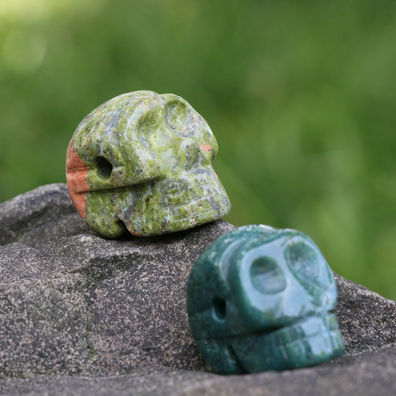 Rock crystal skull ghost head