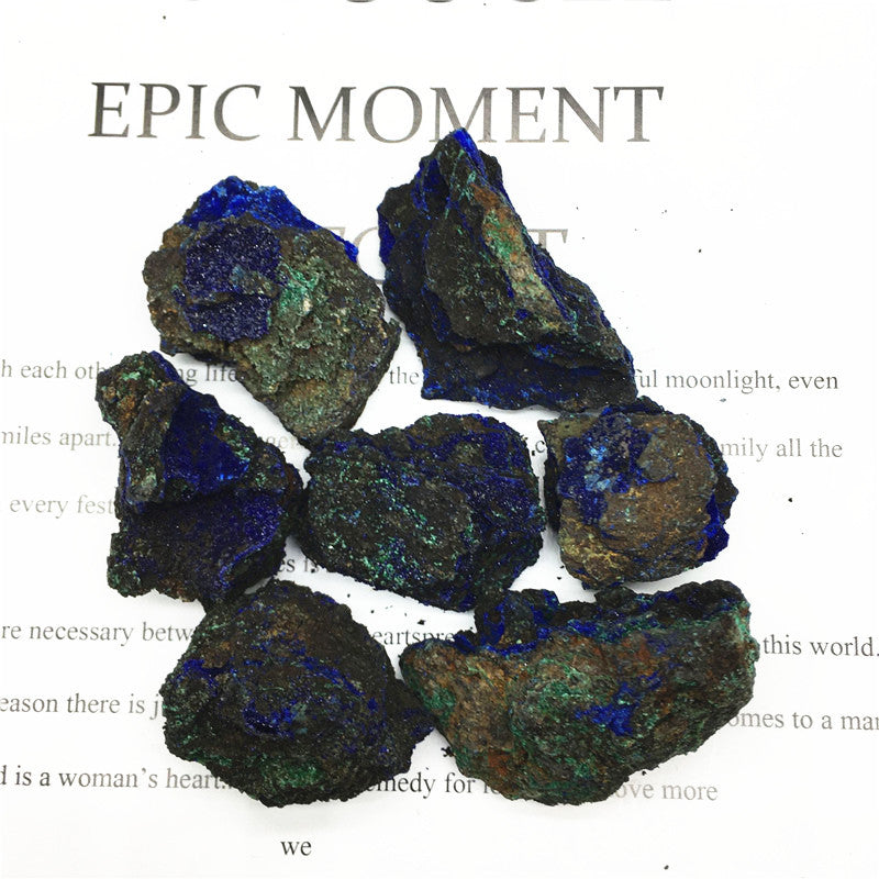 Natural crystal azurite