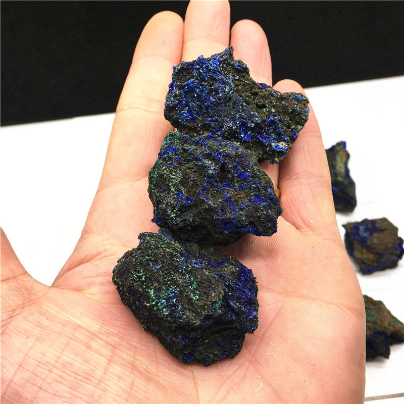 Natural crystal azurite
