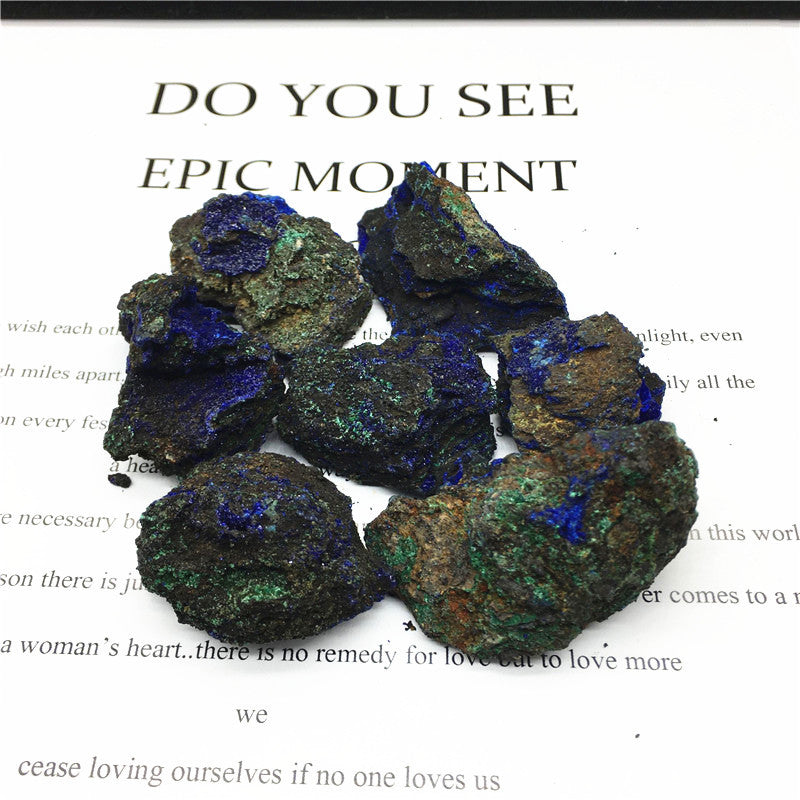 Natural crystal azurite