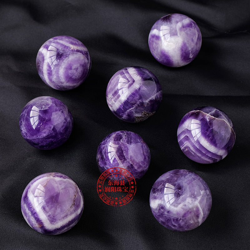 Natural dream purple crystal ball