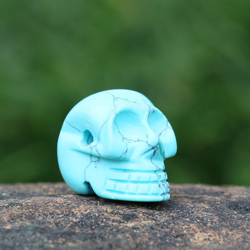 Rock crystal skull ghost head