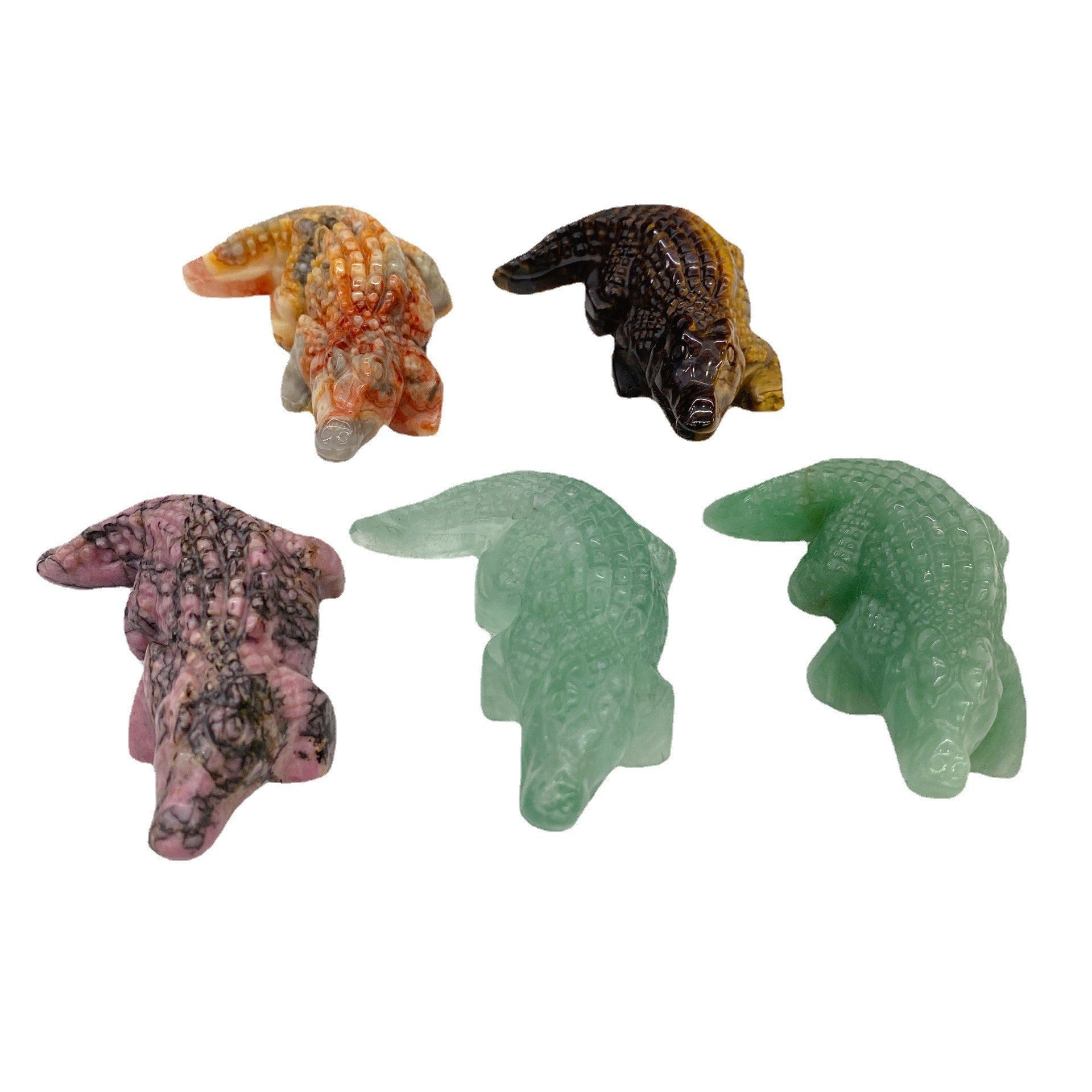 Natural crystal crocodile