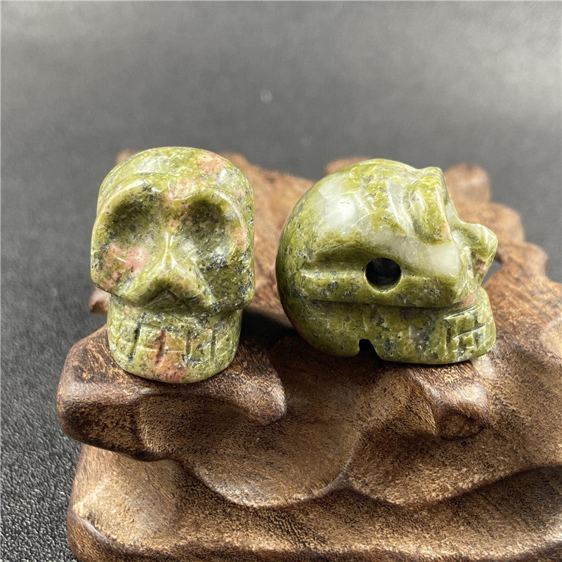 Rock crystal skull ghost head