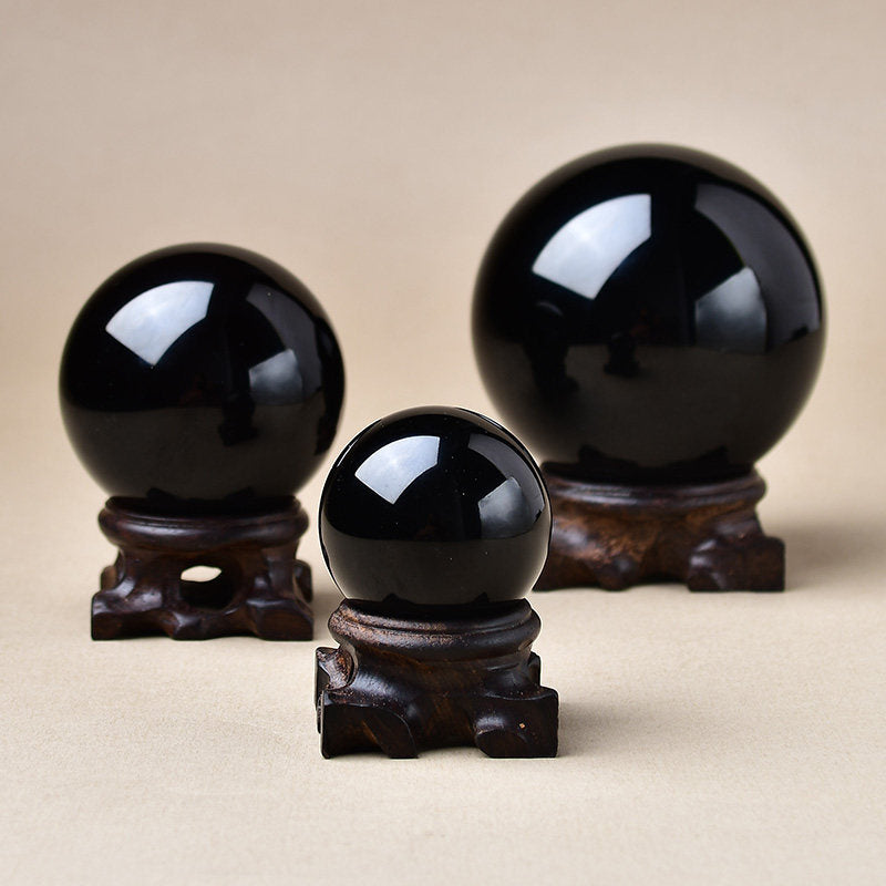 Obsidian crystal ball