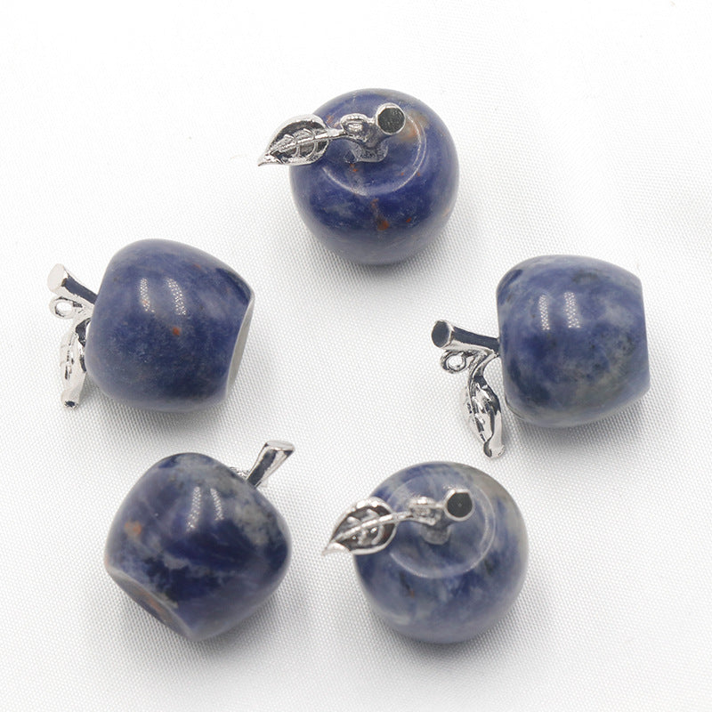 Natural Crystal  Apple Pendant Christmas Eve Christmas Gift