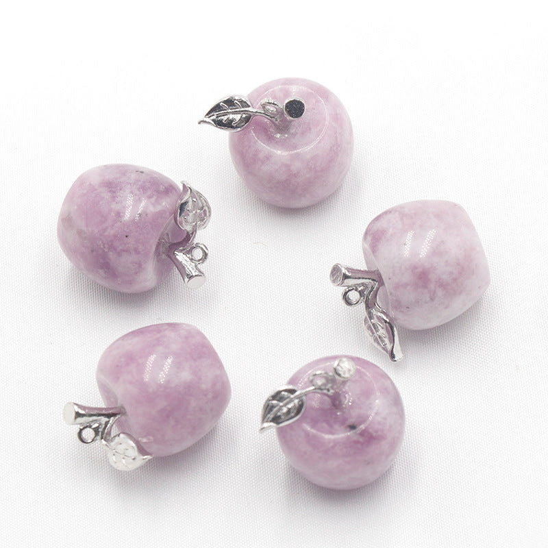 Natural Crystal  Apple Pendant Christmas Eve Christmas Gift