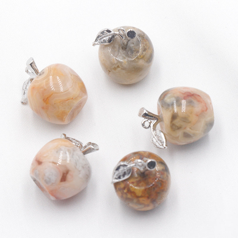 Natural Crystal  Apple Pendant Christmas Eve Christmas Gift