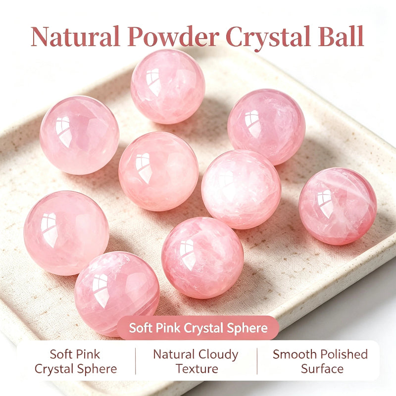Natural powder crystal ball