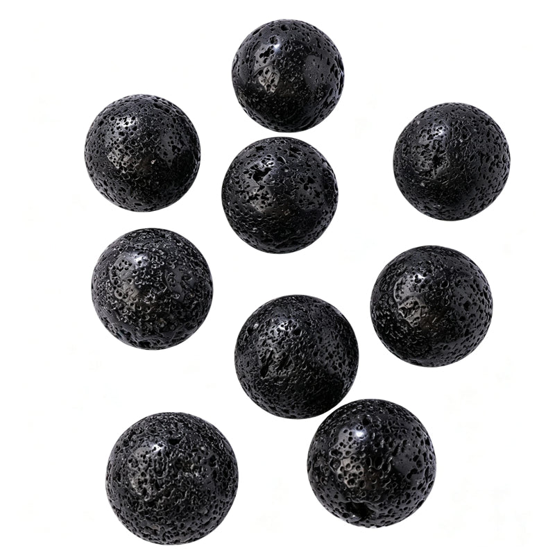 Natural volcanic stone ball