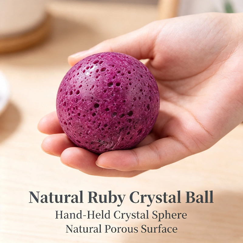 Natural Ruby Crystal Ball