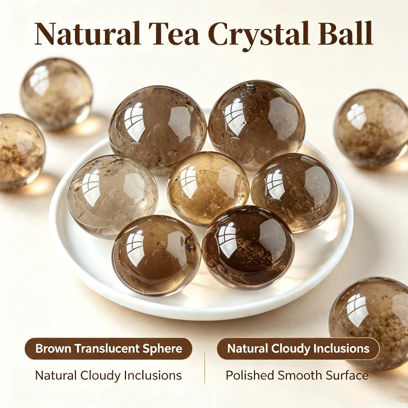 Natural tea crystal ball