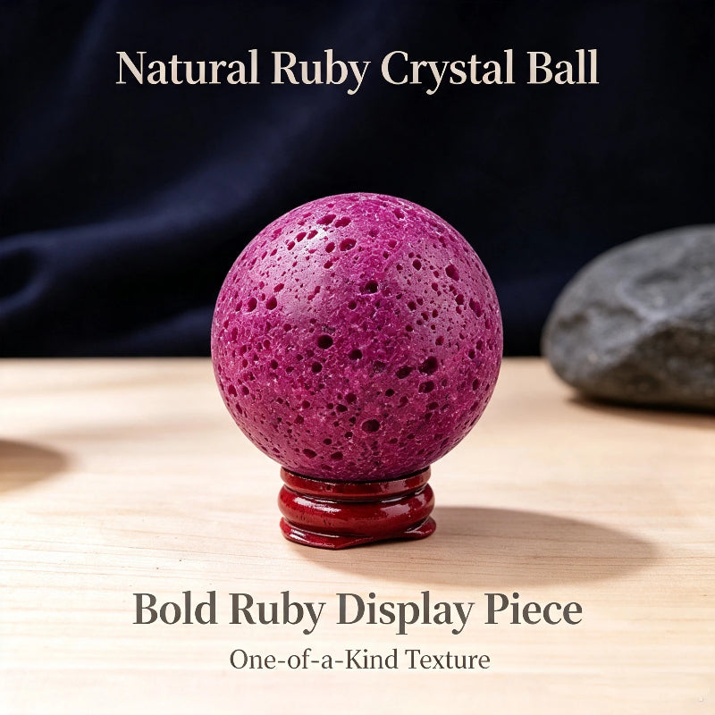 Natural Ruby Crystal Ball