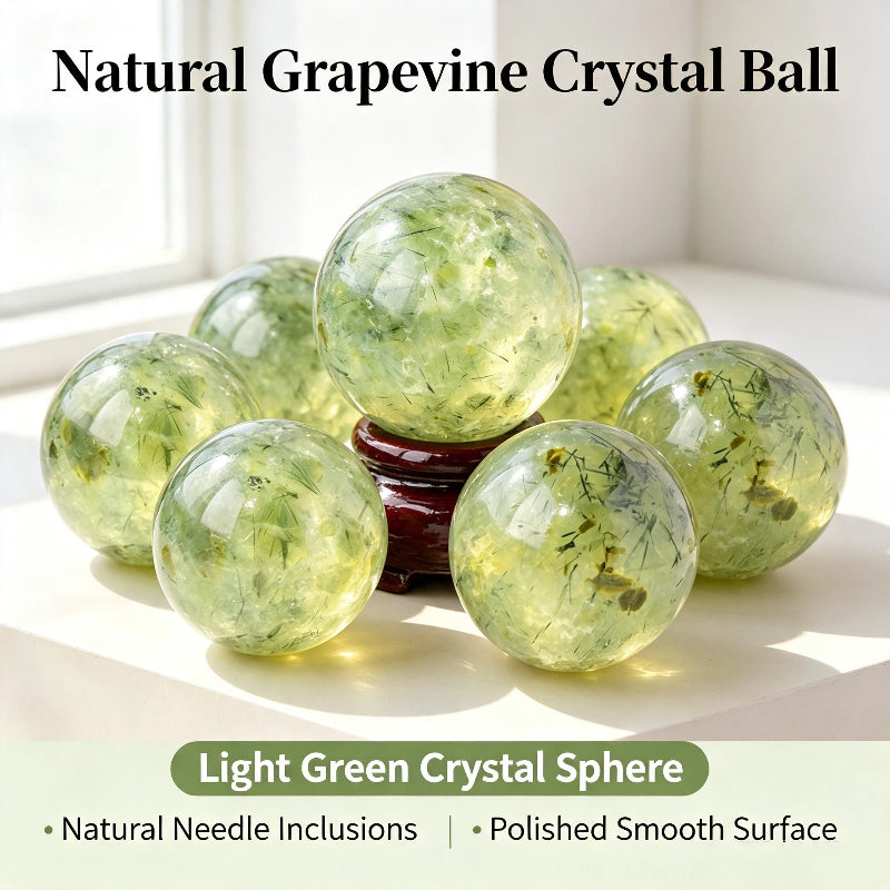 Natural grapevine crystal ball