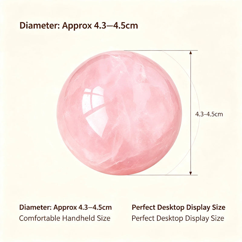 Natural powder crystal ball