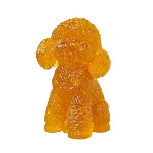Natural Crystal Gravel Epoxy Teddy Dog