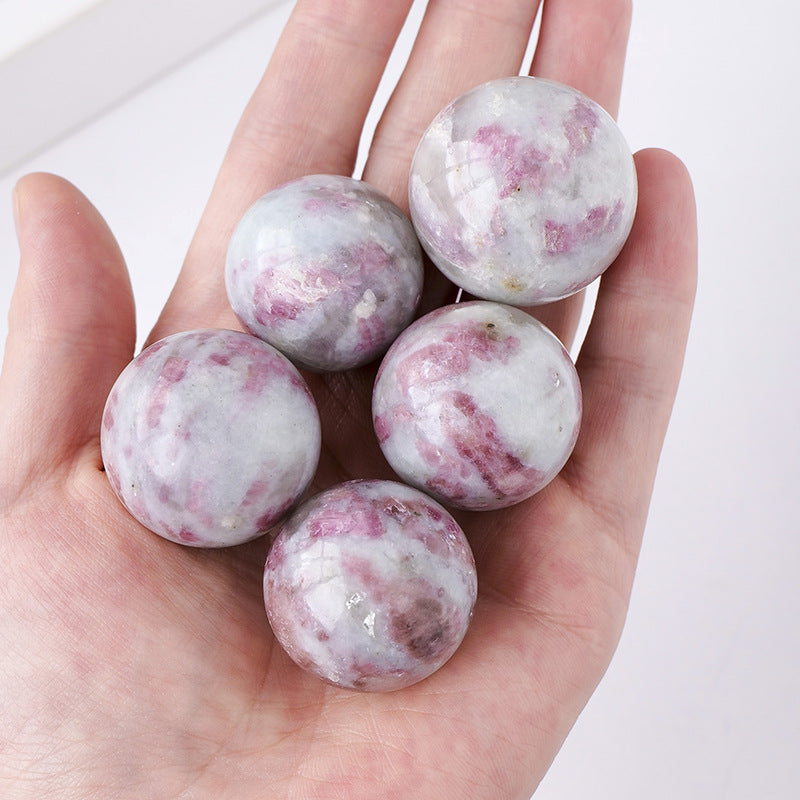 Natural crystal powder tourmaline ball