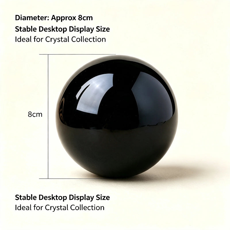 Obsidian crystal ball