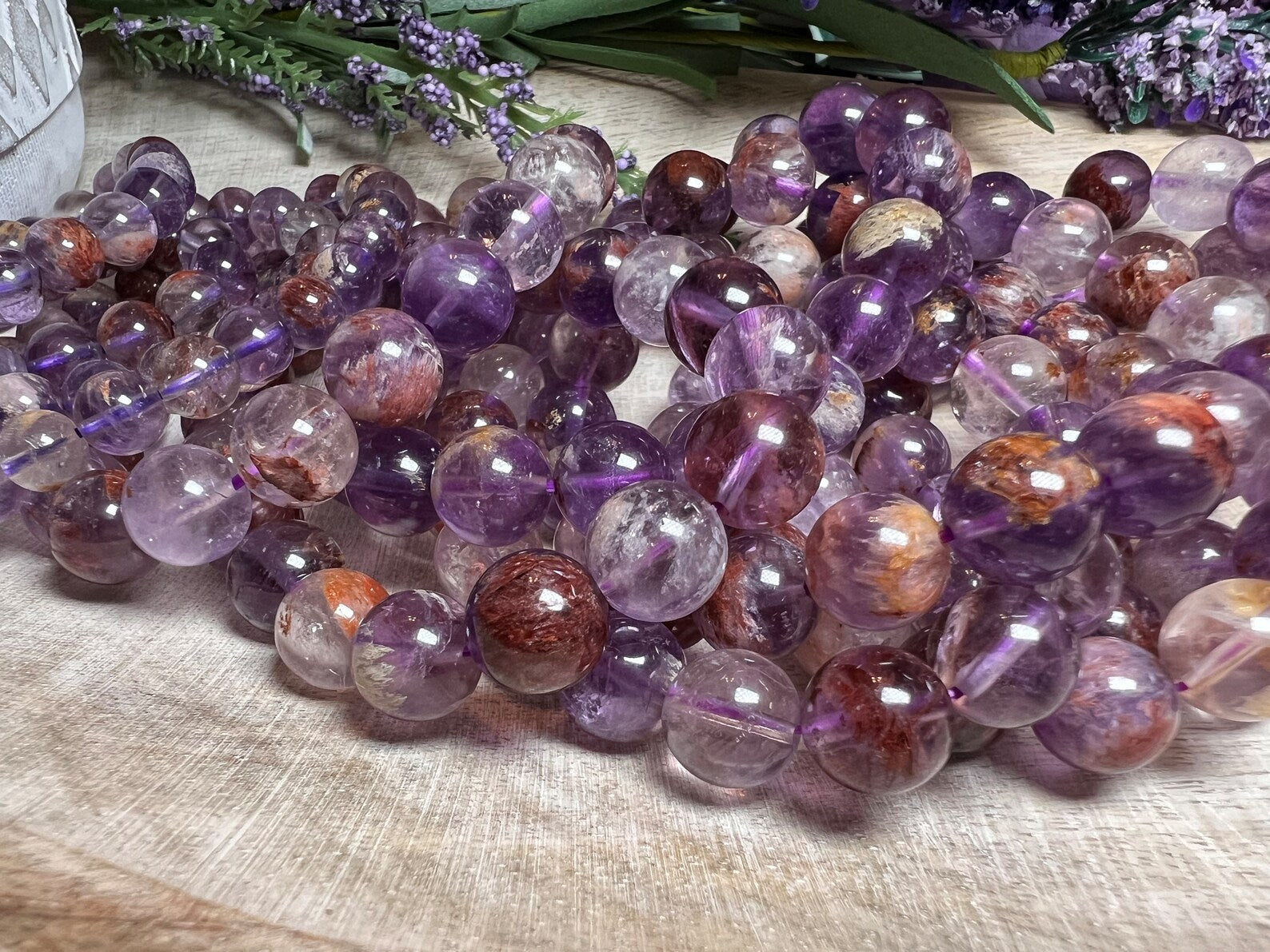 Purple Garden Quartz Crystal Bracelet