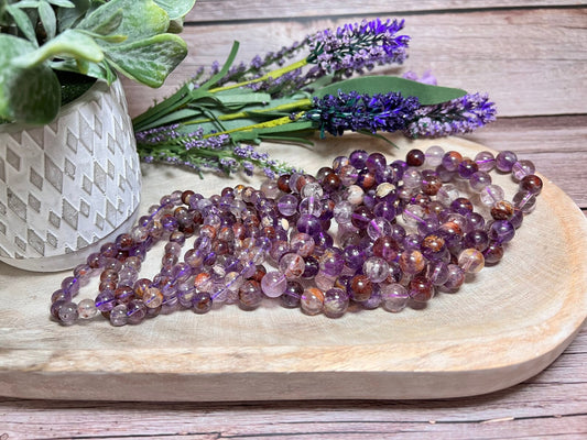 Purple Garden Quartz Crystal Bracelet