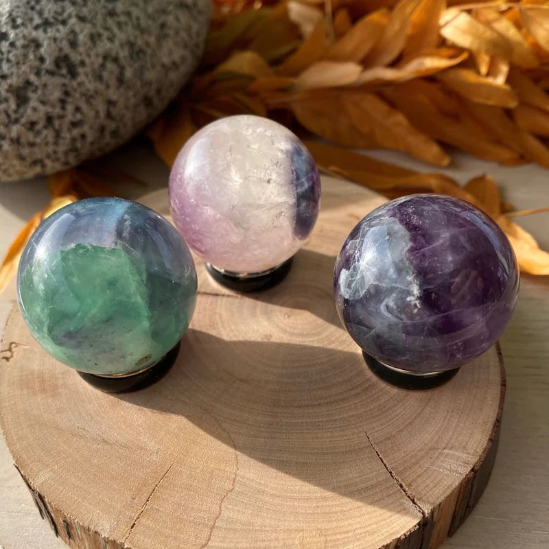 Multicolor Fluorite Mini-Sphere