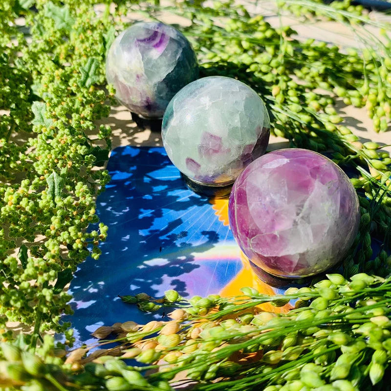 Multicolor Fluorite Mini-Sphere