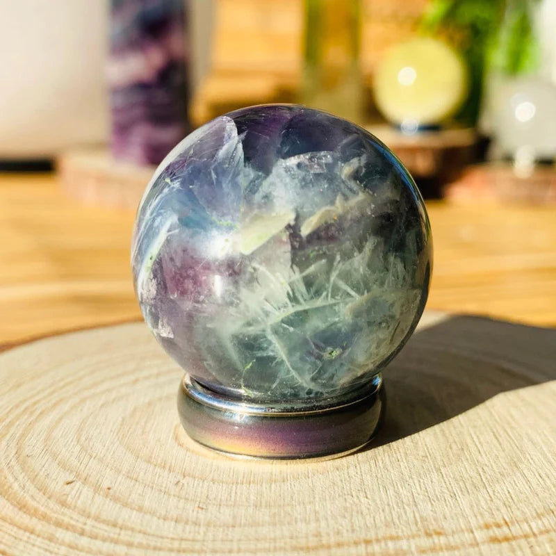 Multicolor Fluorite Mini-Sphere