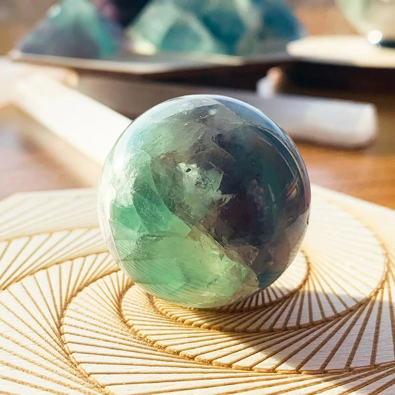 Multicolor Fluorite Mini-Sphere