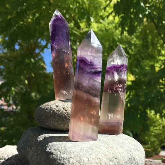 Multicolor Fluorite Point