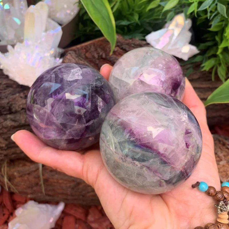 Multicolor Fluorite Sphere