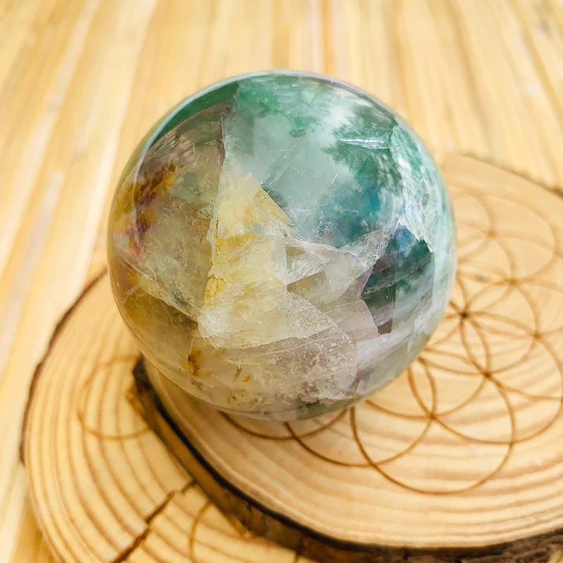 Multicolor Fluorite Sphere