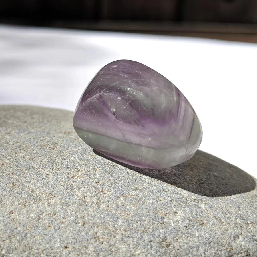 Multicolor Fluorite Tumbled Stone