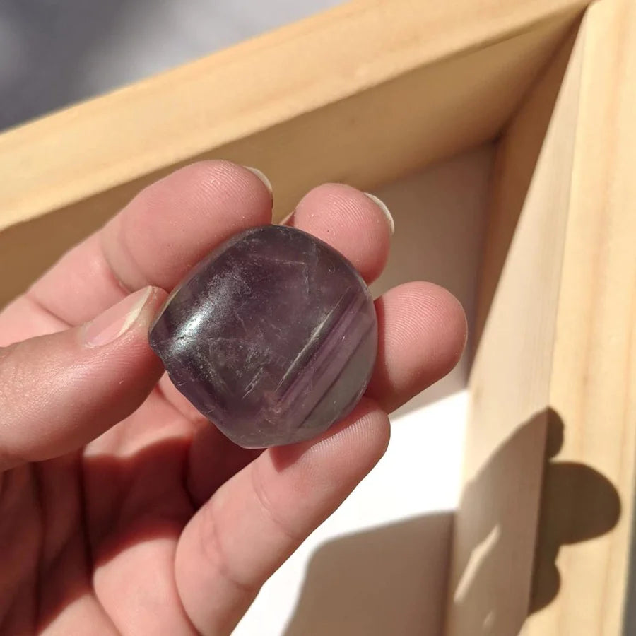 Multicolor Fluorite Tumbled Stone